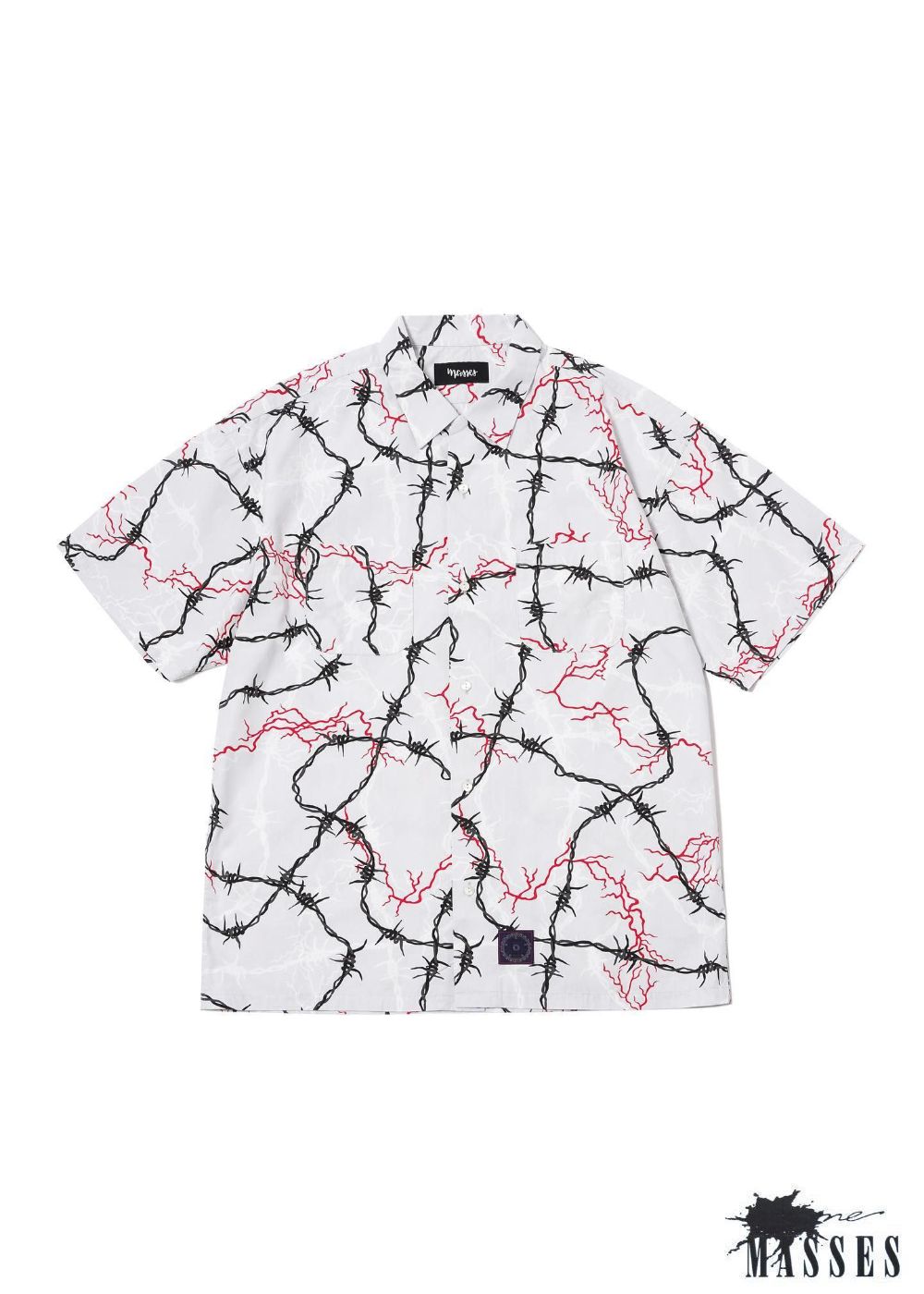 M&M CUSTOM PERFORMANCE - ×MASSES SHIRT S/S EL WIRE (GRAY