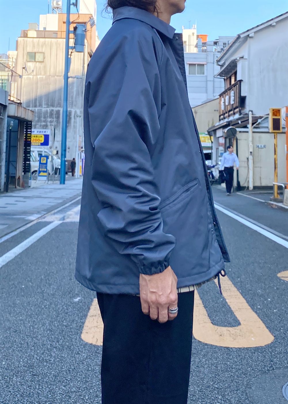 The H&S Team Jacket (CHARCOAL GRAY) / 西浦徹 コラボ コーチ ジャケット