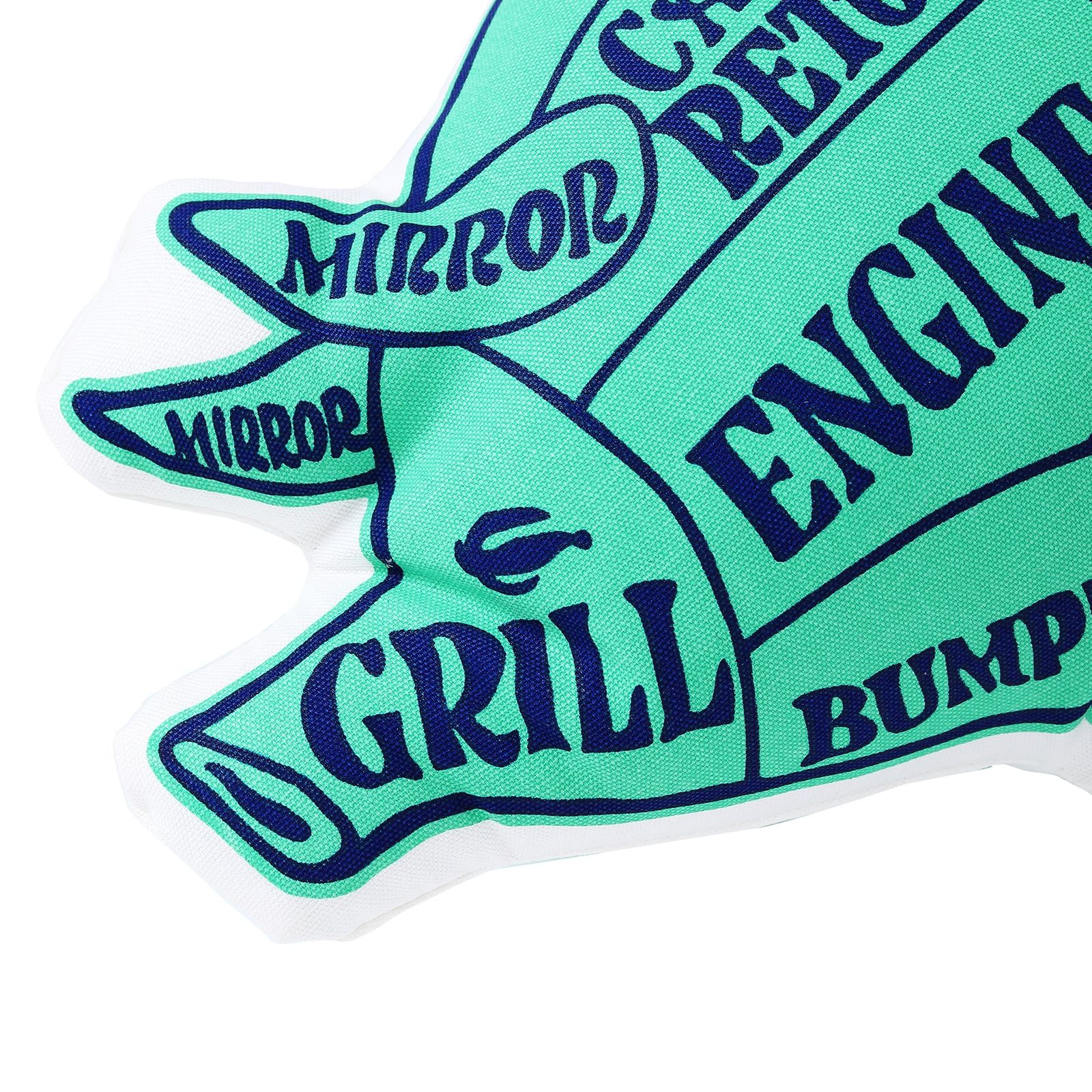 【ラスト1点】PORK CUSHION (LIGHT GREEN / NAVY) / ポーククッション