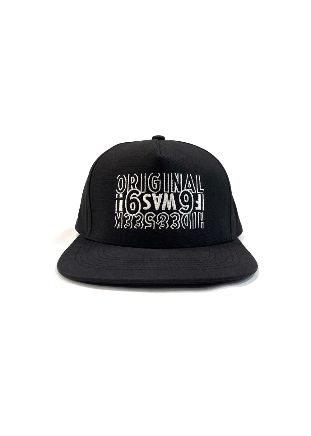 Original Trucker CAP (BLACK) / 西浦徹 コラボ ロゴ 刺繍 キャップ