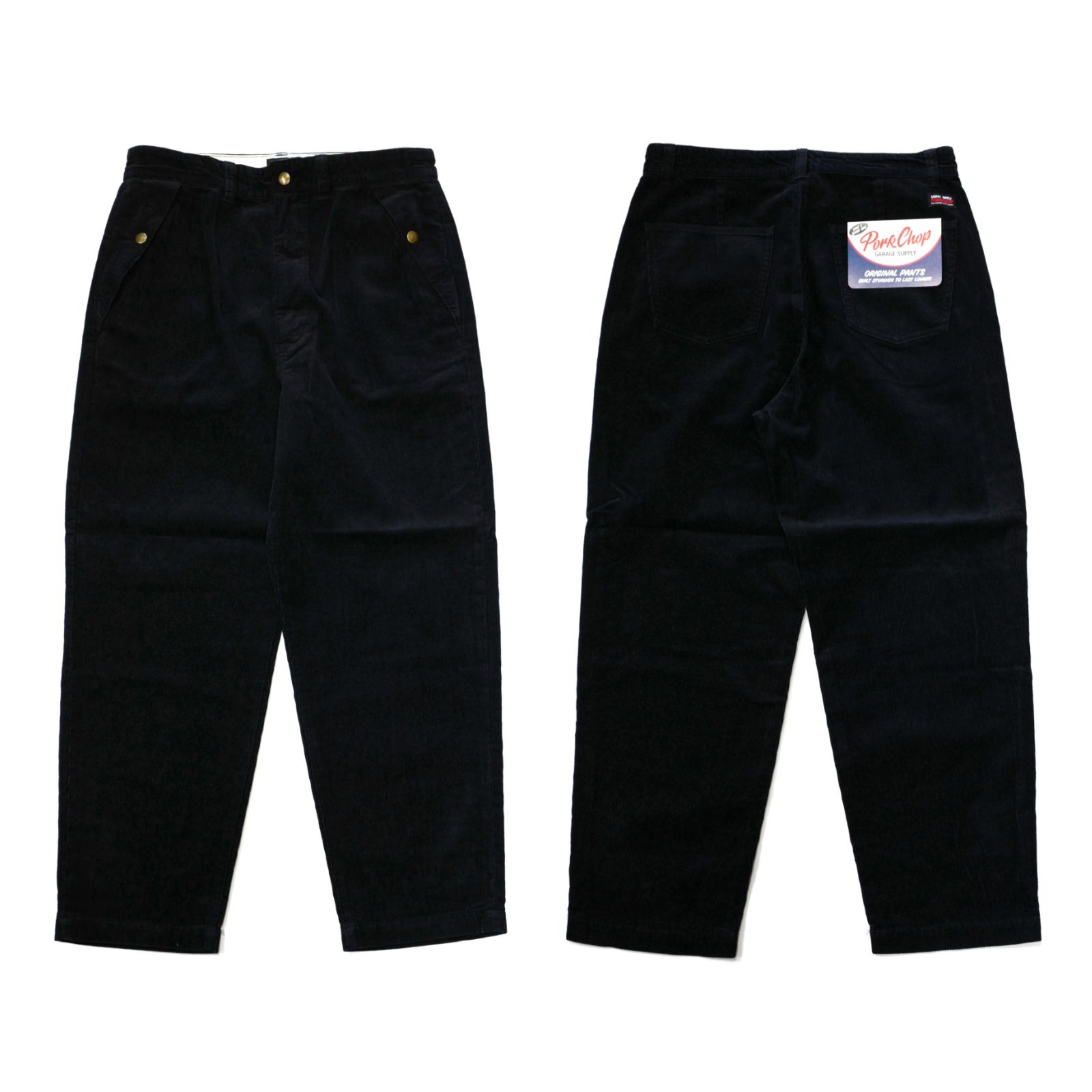 PORKCHOP - 【ラスト1点】LOOSE FIT CORDUROY PANTS (BLACK