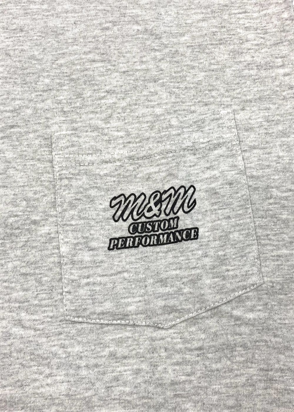 Edge Star Pocket Tee (ASH GRAY) / バックプリント ポケットTシャツ