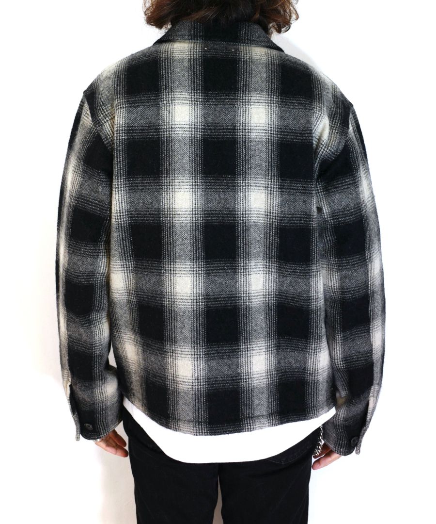 MINEDENIM - Ombre Check Flannel Quiltiner Sports JKT (BLT