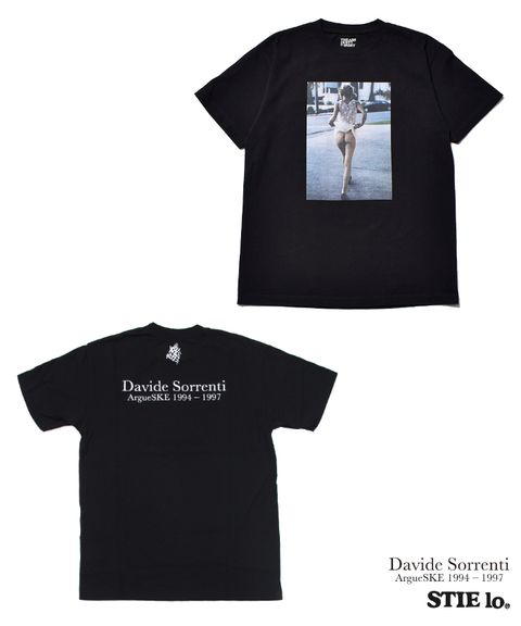 Davide Sorrenti×Stie-lo Jaime Flashing Bum T-SH (BLACK) / ×ダヴィデ・ソレンティ×スティーロ コラボフォトT
