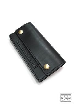 LEATHER WALLET TYPE C (BLACK) / ポーター コラボレザーウォレット