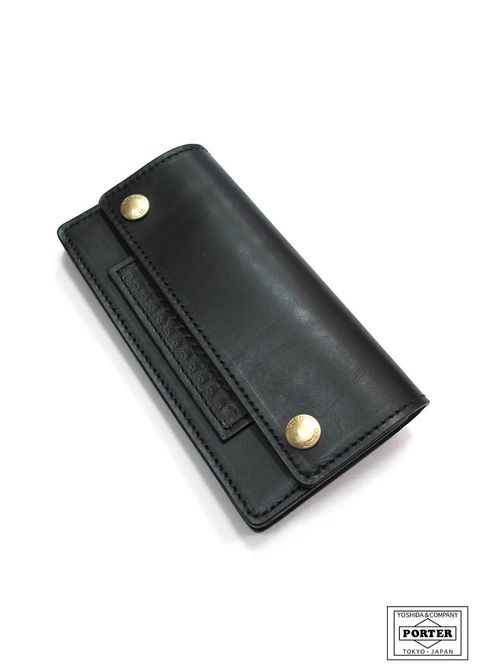 LEATHER WALLET TYPE C (BLACK) / ポーター コラボレザーウォレット