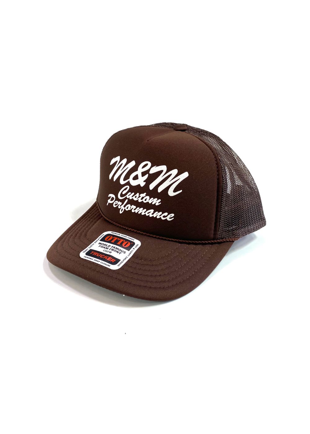 MESH CAP (BROWN) / ロゴ プリント メッシュ キャップ