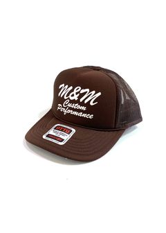 MESH CAP (BROWN) / ロゴ プリント メッシュ キャップ