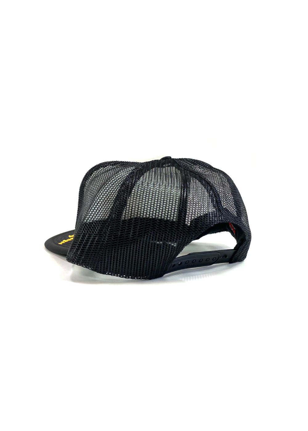 WAVE LOGO MESH CAP (BLACK×WHITE) / プリント メッシュキャップ