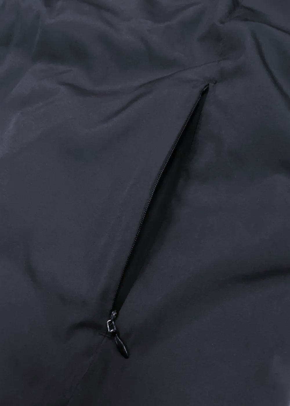 BURNING LOGO HOODED JKT (NAVY) / フーデッド パフ ジャケット