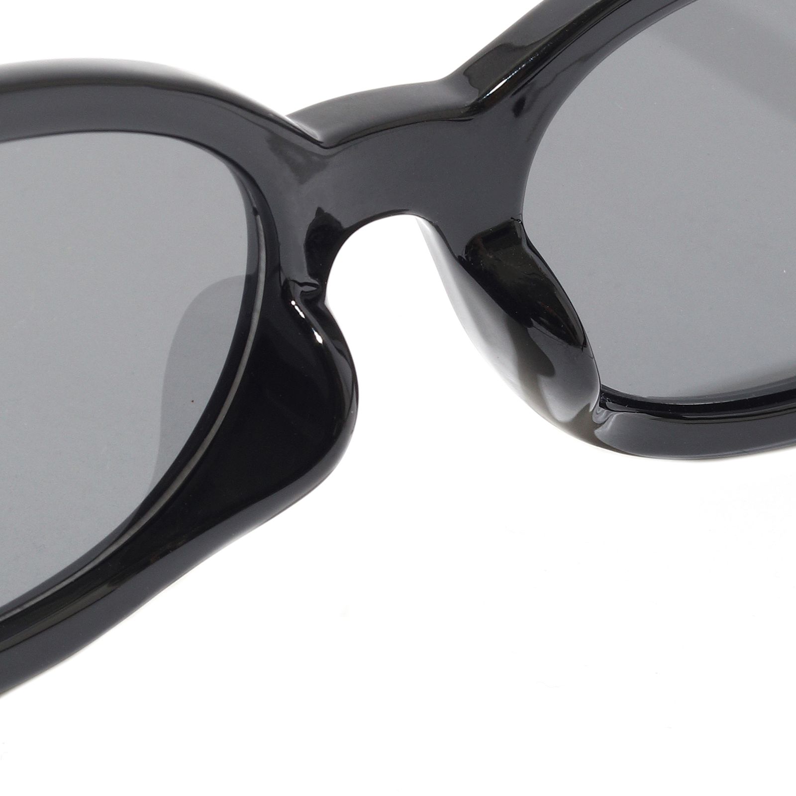 SUNGLASSES Type-03 (BLACK×SMOKE) / オーバルタイプ サングラス
