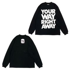 Y.W.R.A. LS TEE (BLACK) / オリジナル プリントロンT