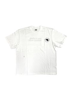 【ラスト1点】CIRCLE POCKET TEE BACK PRINT (WHITE) / サークルロゴ ポケット Tシャツ