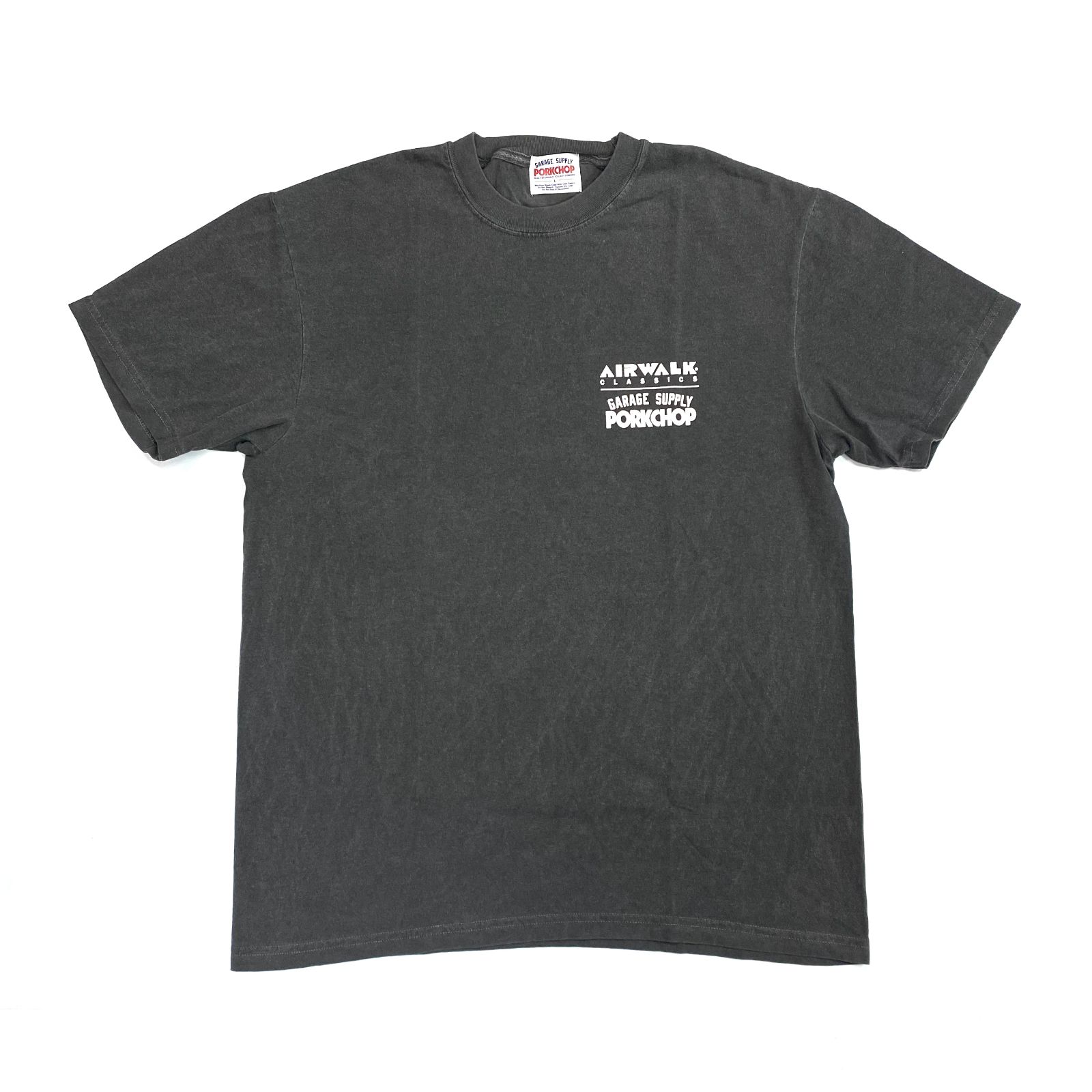ASHBLACKサイズLサイズ/ポークチョップ Tシャツ PORKCHOP ASH BLACK 