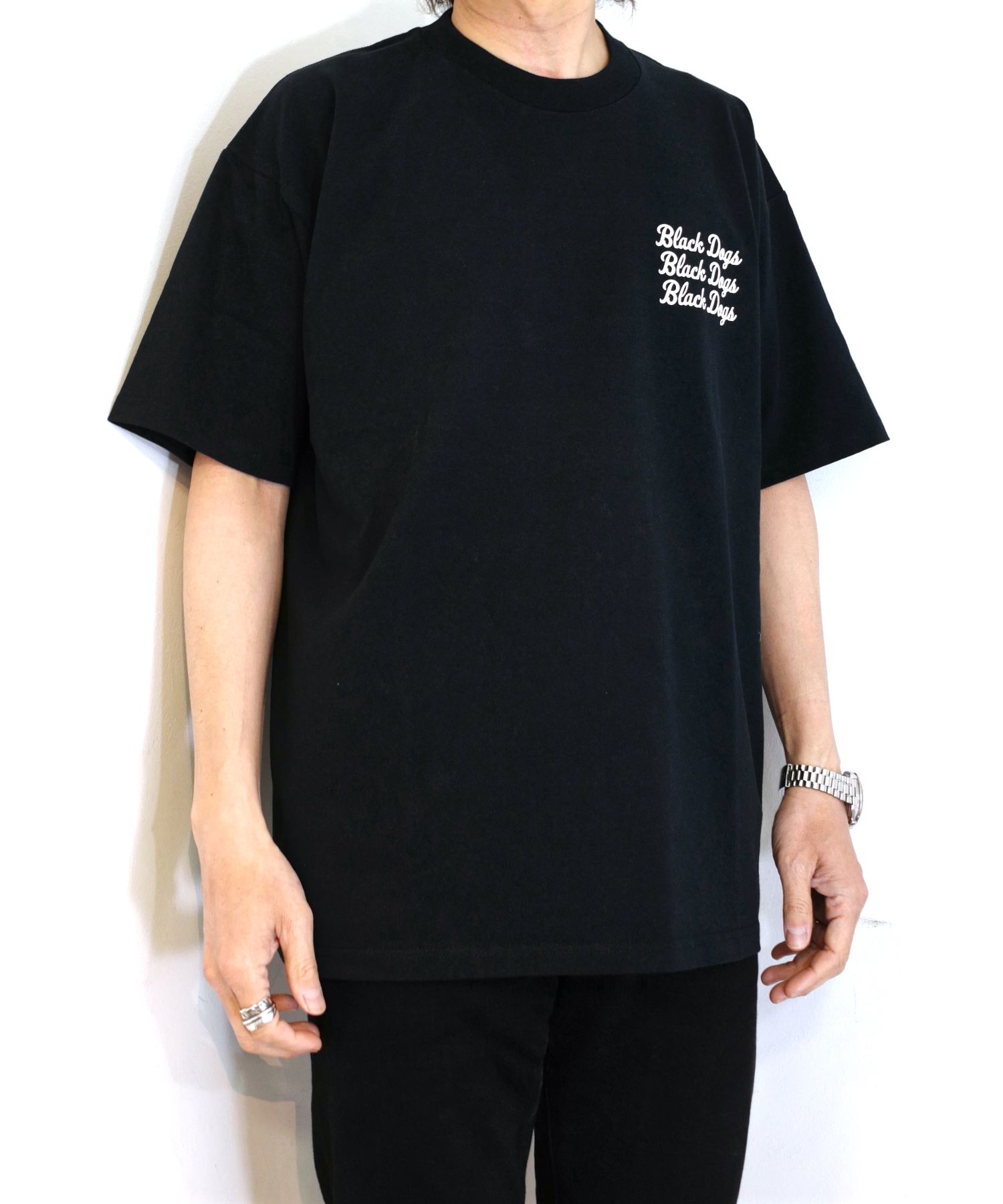 ROTTWEILER - THREE LINE TEE (WHITE) / プリントT | LOOPHOLE