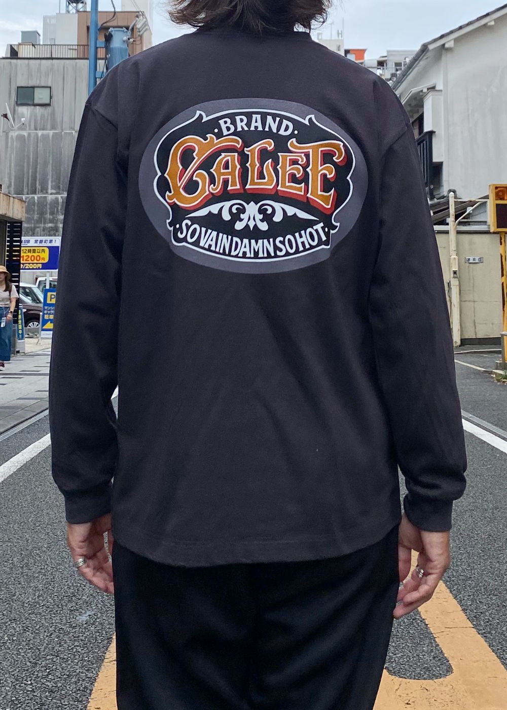 VINTAGE TYPE SIGNBOARD L/S TEE ＜NATURALLY PAINT DESIGN＞ (INK BLACK) / ×ナチュラリーペイント コラボ Tシャツ
