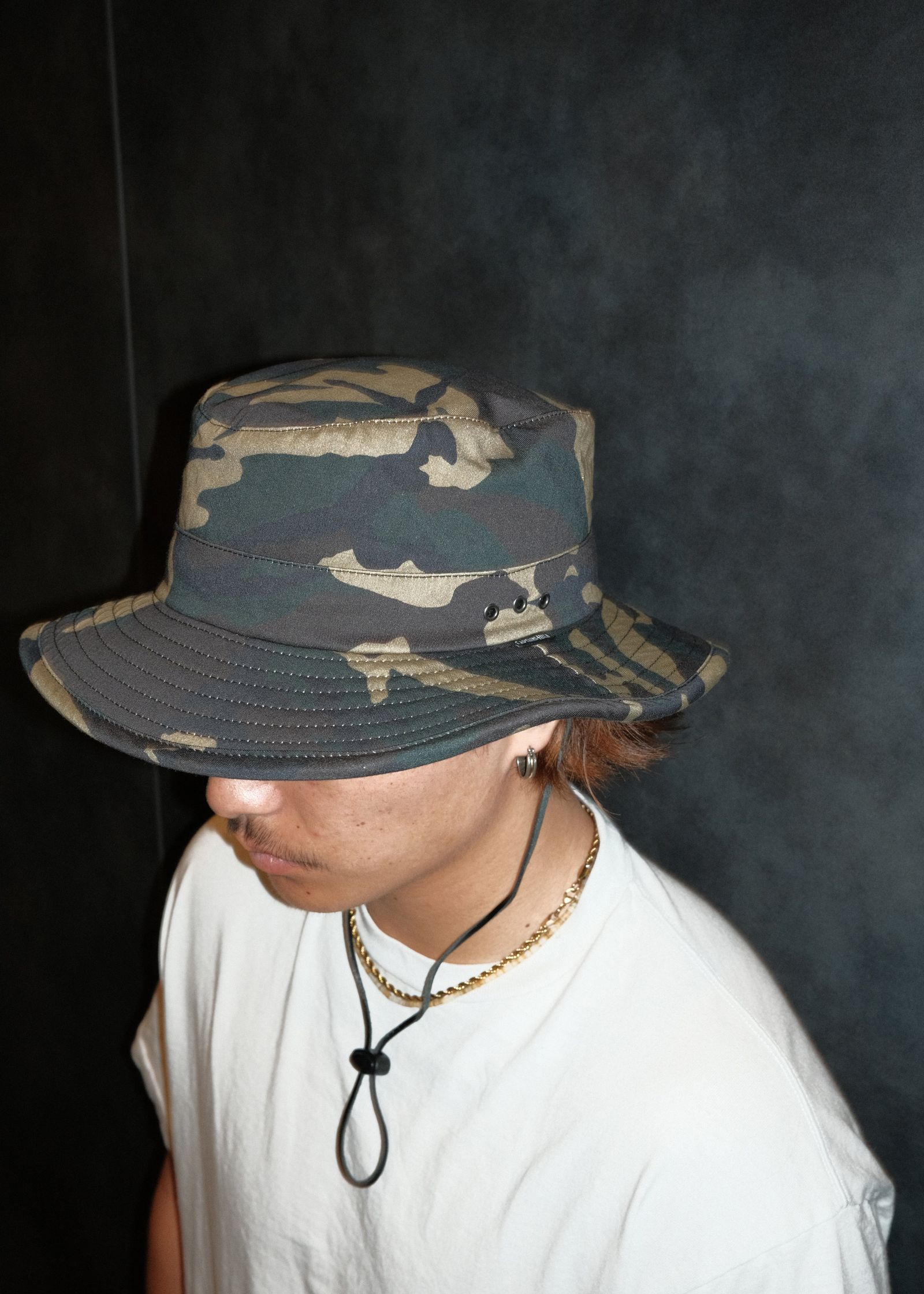 DRIFTER HAT (WOODLAND) / オリジナル サファリハット