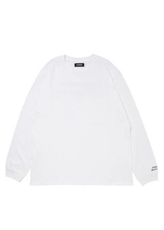 R9 BASIC LS TEE (WHITE) /  オリジナル ロングスリーブ Tシャツ