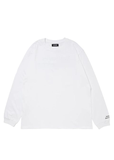 R9 BASIC LS TEE (WHITE) /  オリジナル ロングスリーブ Tシャツ