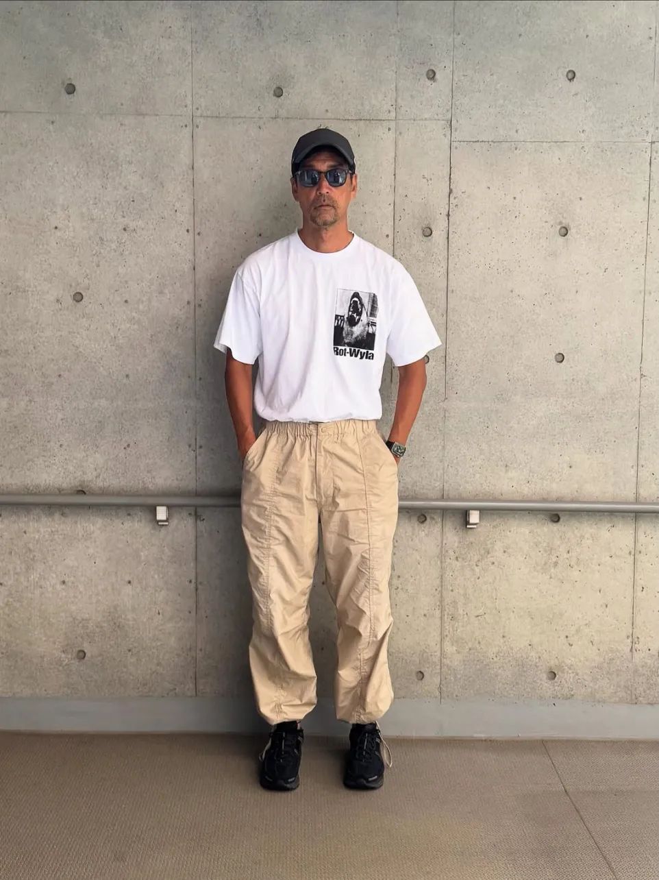 DOG PHOTO TEE (WHITE) / フォト プリント Tシャツ