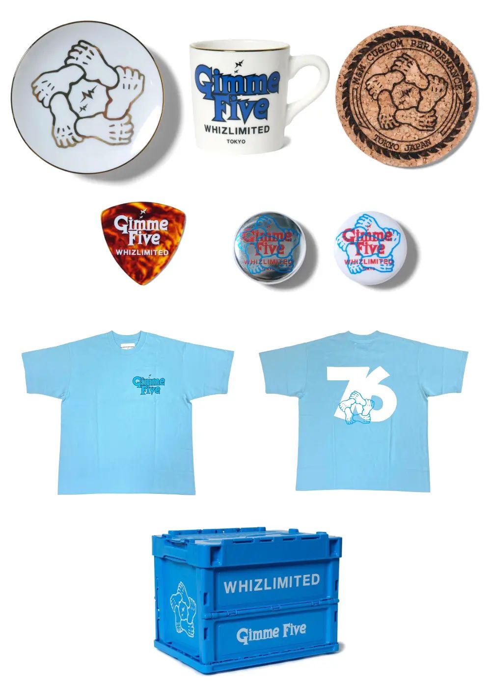 ×GIMME FIVE 76 TEE BOX (LIGHT BLUE) / GIMME FIVE コラボ 76 Tシャツ ボックスセット