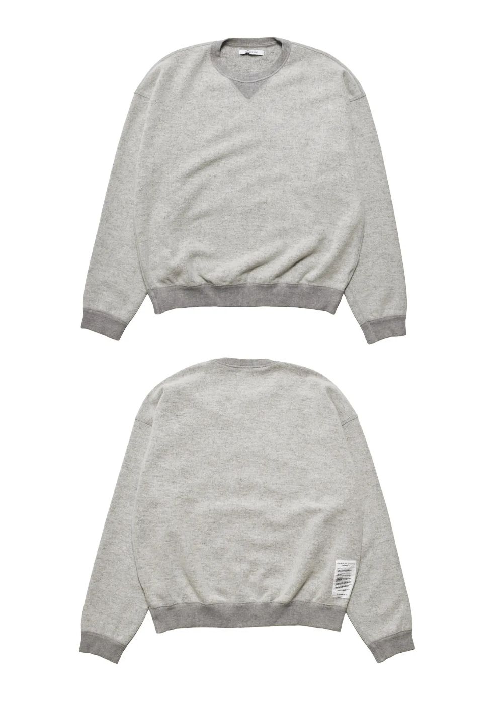 Wool Pile Crewneck Pullover (GRY) / ウール パイル スウェット