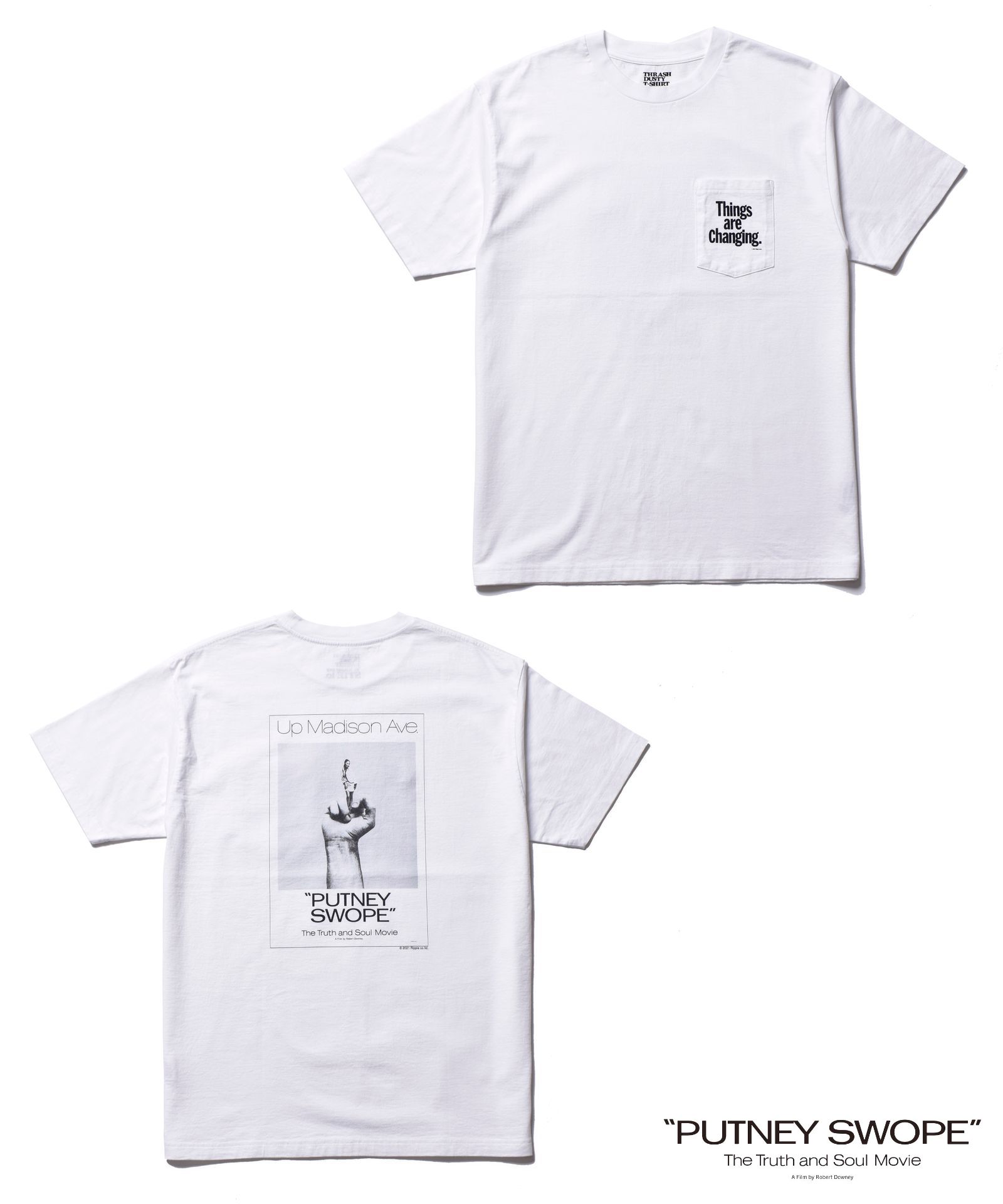 MINEDENIM - Putney Swope Poke Tee (WHITE) / ×パトニー・スウォープ