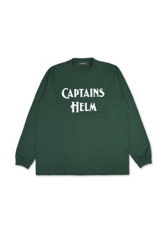 CLASSIC LOGO LS TEE (GREEN) / ロゴ プリント ロンT