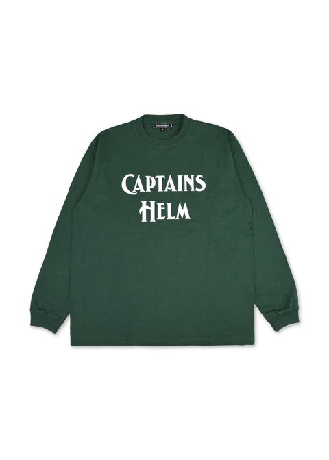 CLASSIC LOGO LS TEE (GREEN) / ロゴ プリント ロンT