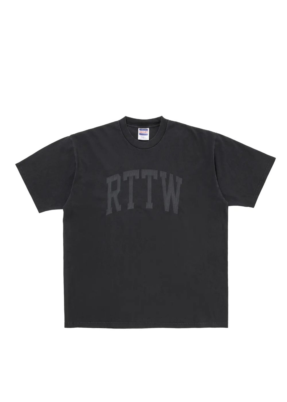 RTTW TEE (BLACK) / カレッジロゴ プリント Tシャツ