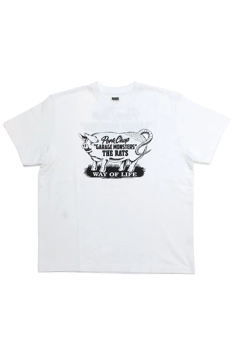 ×PORK CHOP GARAGE MONSTERS T-SHIRT (WHITE) / ポークチョップ コラボT