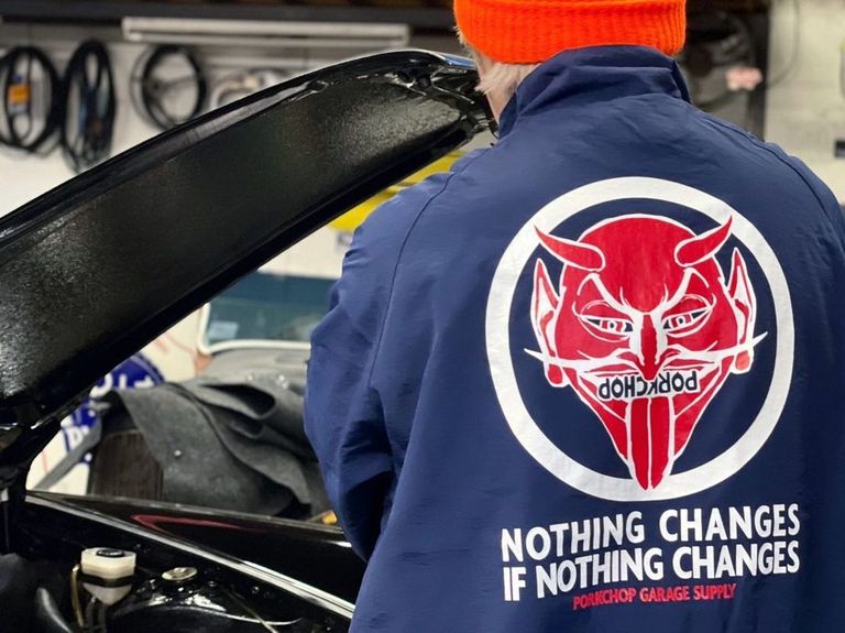 PORKCHOP - NOTHING DEVIL NYLON JKT (NAVY) / ナッシングデビル 