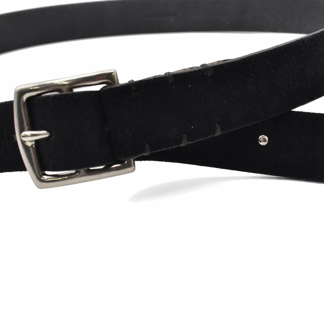 Suede Leather Belt (BLK)  / スウェード レザーベルト