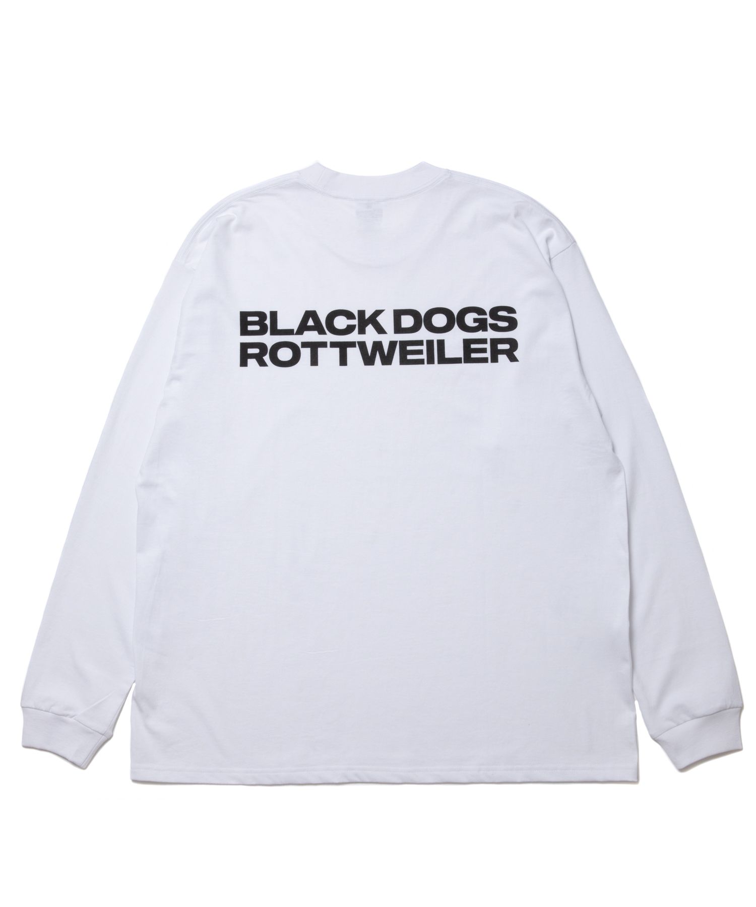 ROTTWEILER - 2 LINE L/S TEE (BLACK) / プリントロンT | LOOPHOLE