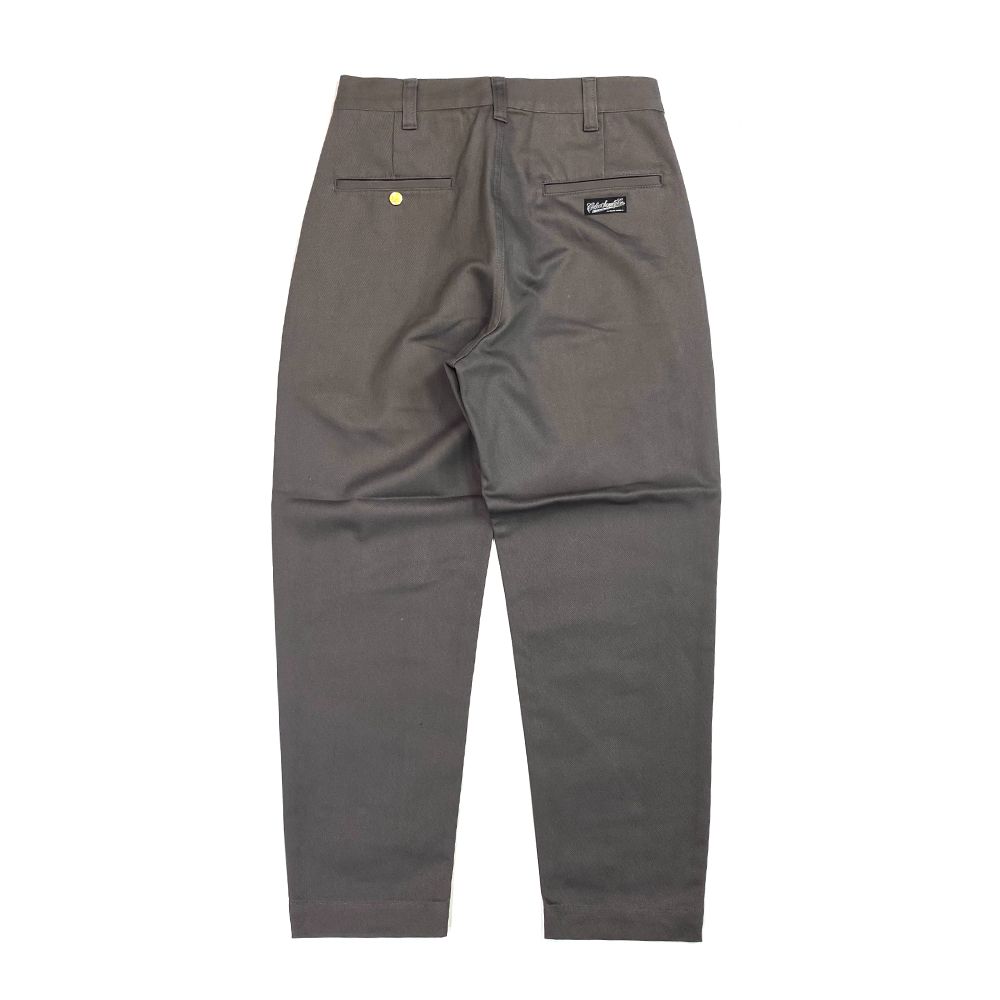 CALEE - 【ラスト1点】VINTAGE TYPE CHINO CLOTH TUCK TROUSERS (BLACK 
