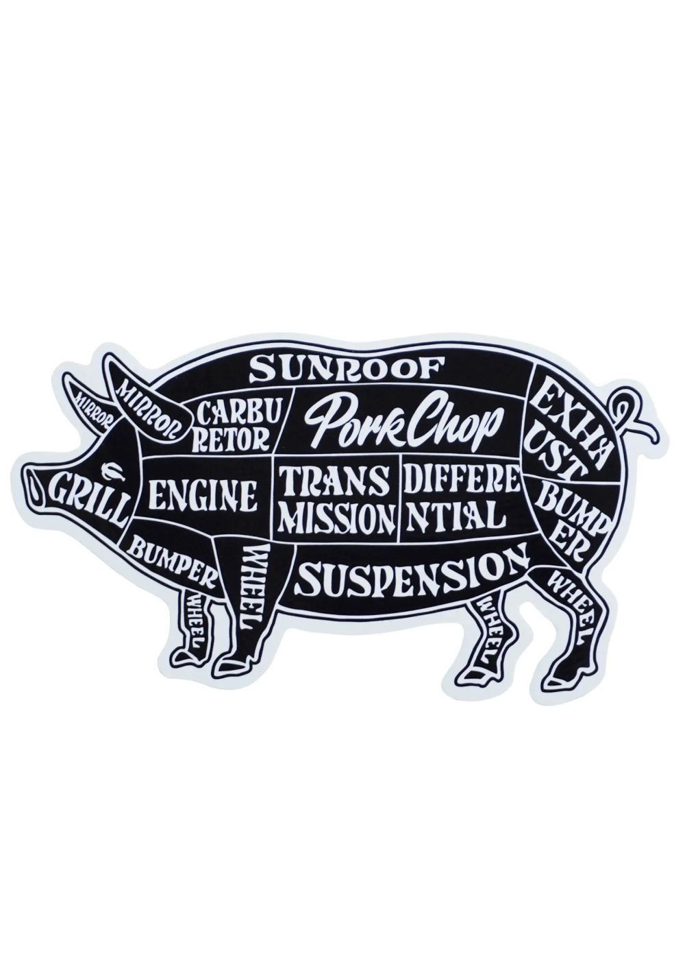 PORK STICKER (BLACK) / ポークステッカー