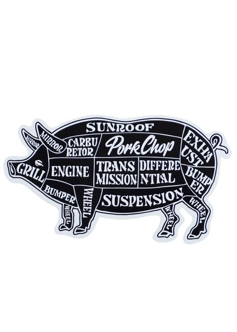PORK STICKER (BLACK) / ポークステッカー