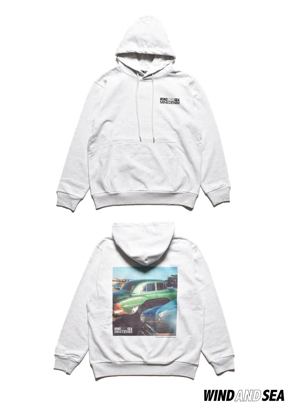 ×WDS Photo Hoodie (LIGHT GRAY) / ウィンダンシー コラボ スウェット パーカー