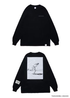 × Tadanobu Asano SKATER LS TEE (BLACK) / 浅野忠信 コラボロンT (スケーター)