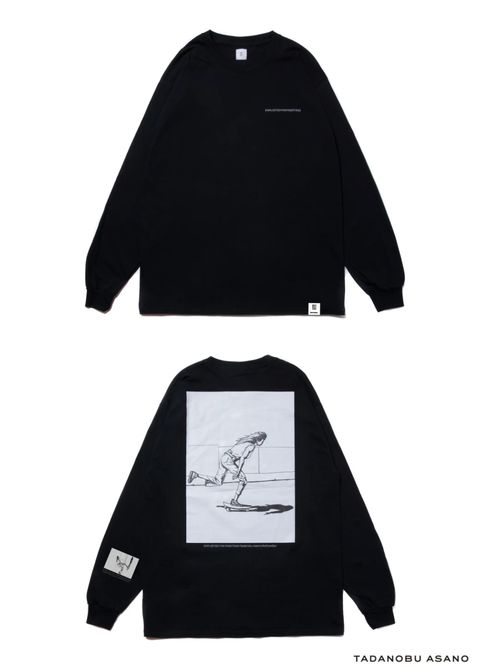× Tadanobu Asano SKATER LS TEE (BLACK) / 浅野忠信 コラボロンT (スケーター)