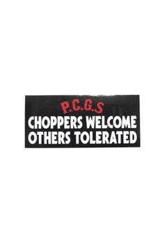 WELCOME RUBBER MAT "CHOPPERS" (BLACK) / ラバーウェルカムマット