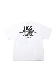 H&S Logo S/S Tee (BigSilhouette) (WHITE) / ヘビーオンス ワイド Tシャツ