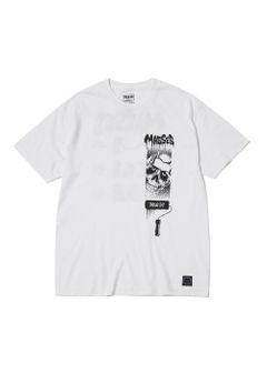 ×MASSES ROLLAR T (WHITE) / マシス コラボレーション プリントT