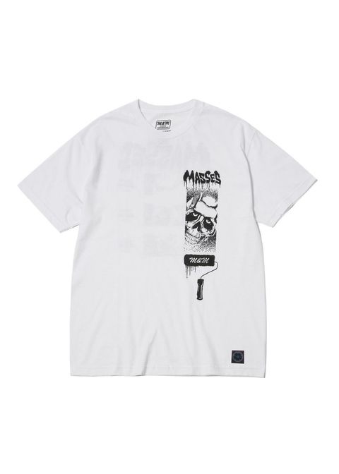 ×MASSES ROLLAR T (WHITE) / マシス コラボレーション プリントT