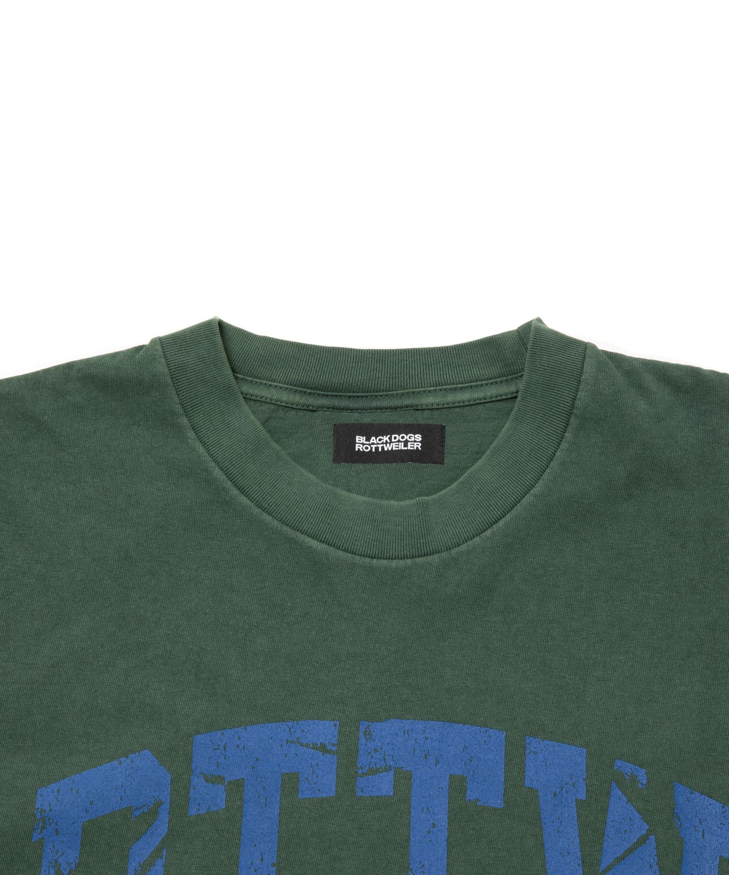 RTTW TEE (GREEN) / カレッジ ロゴ プリント Tシャツ
