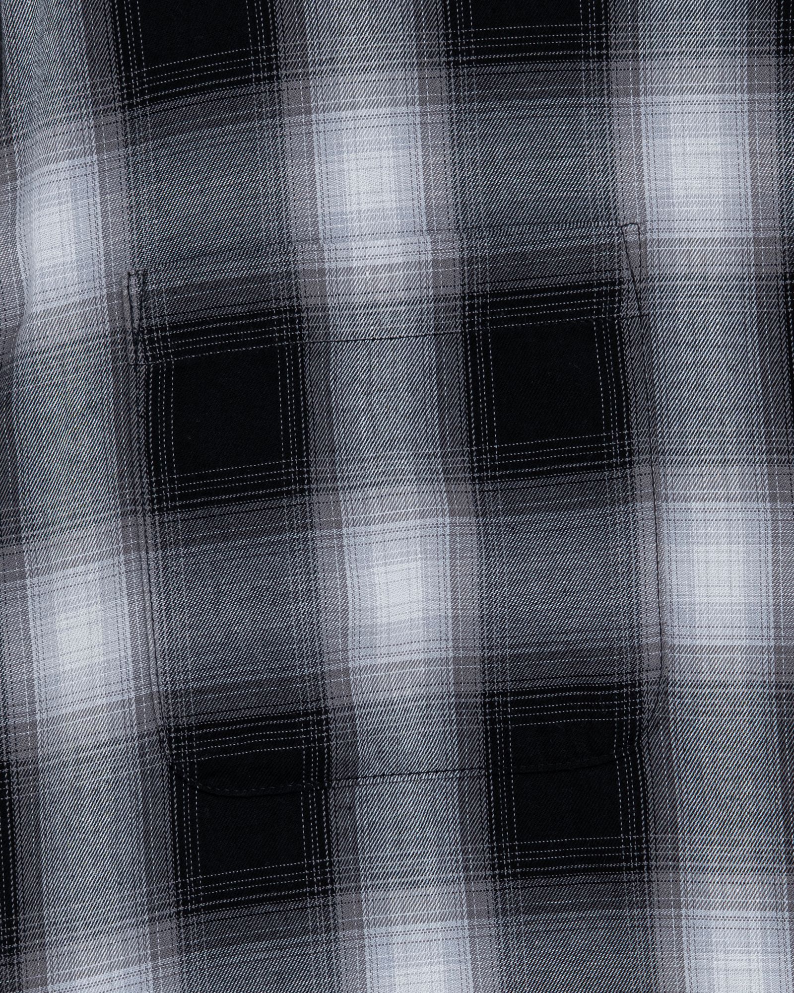 FIVE BROTHER Ex. L/S CHECK SHIRT "VIN" (GRAY) / ファイブ ブラザー コラボ チェック シャ