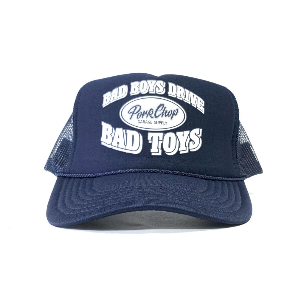 PORKCHOP - BAD TOYS CAP (NAVY) / プリント メッシュキャップ | LOOPHOLE