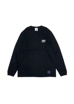 Print L/S Tee (BLACK) / プリント ロンT