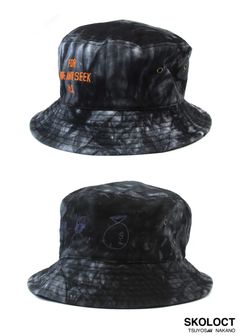 × SKOLOCT HAT (TYE-DYE BLACK) / スコロクト コラボバケットハット