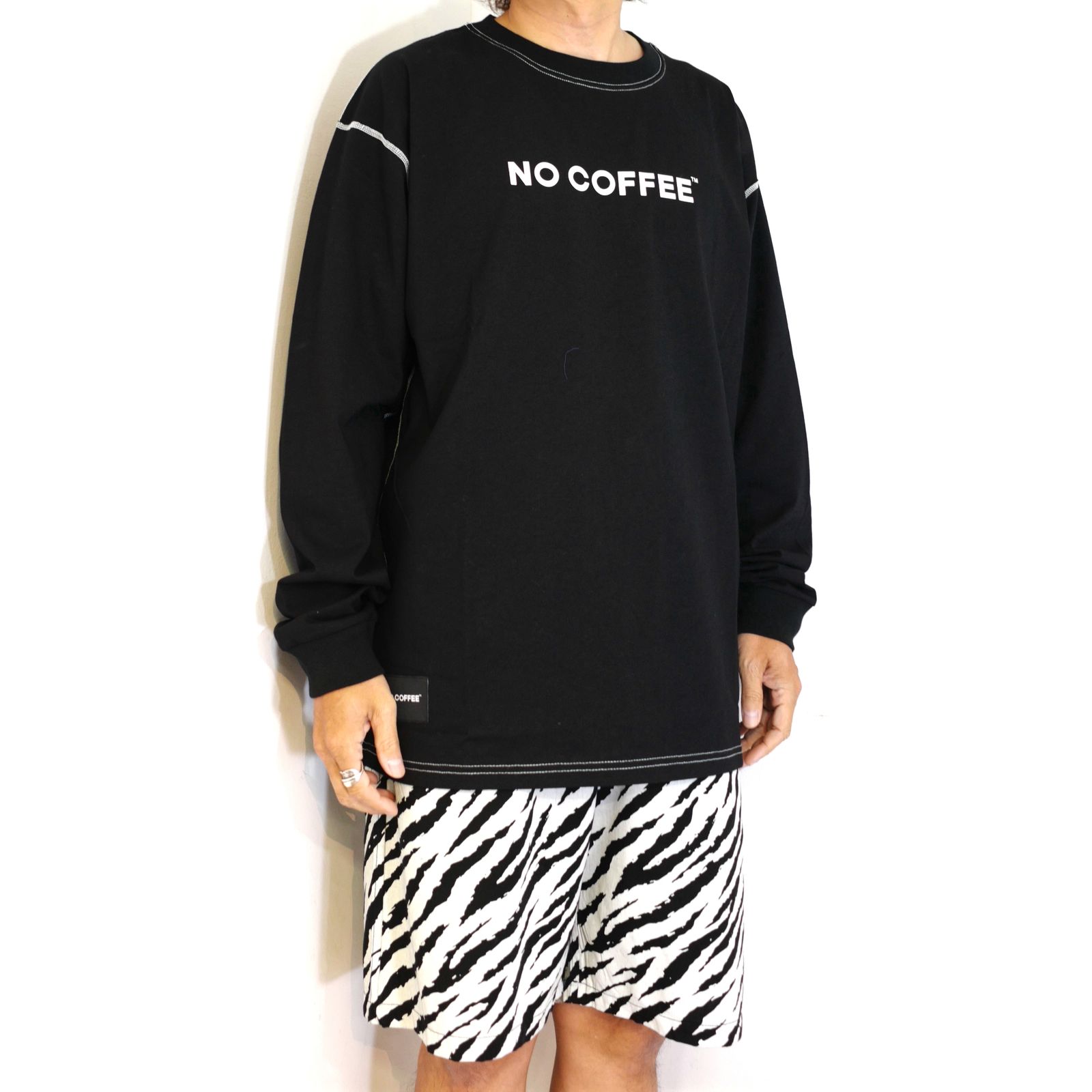 ロゴプリントLS TEE (BLACK)